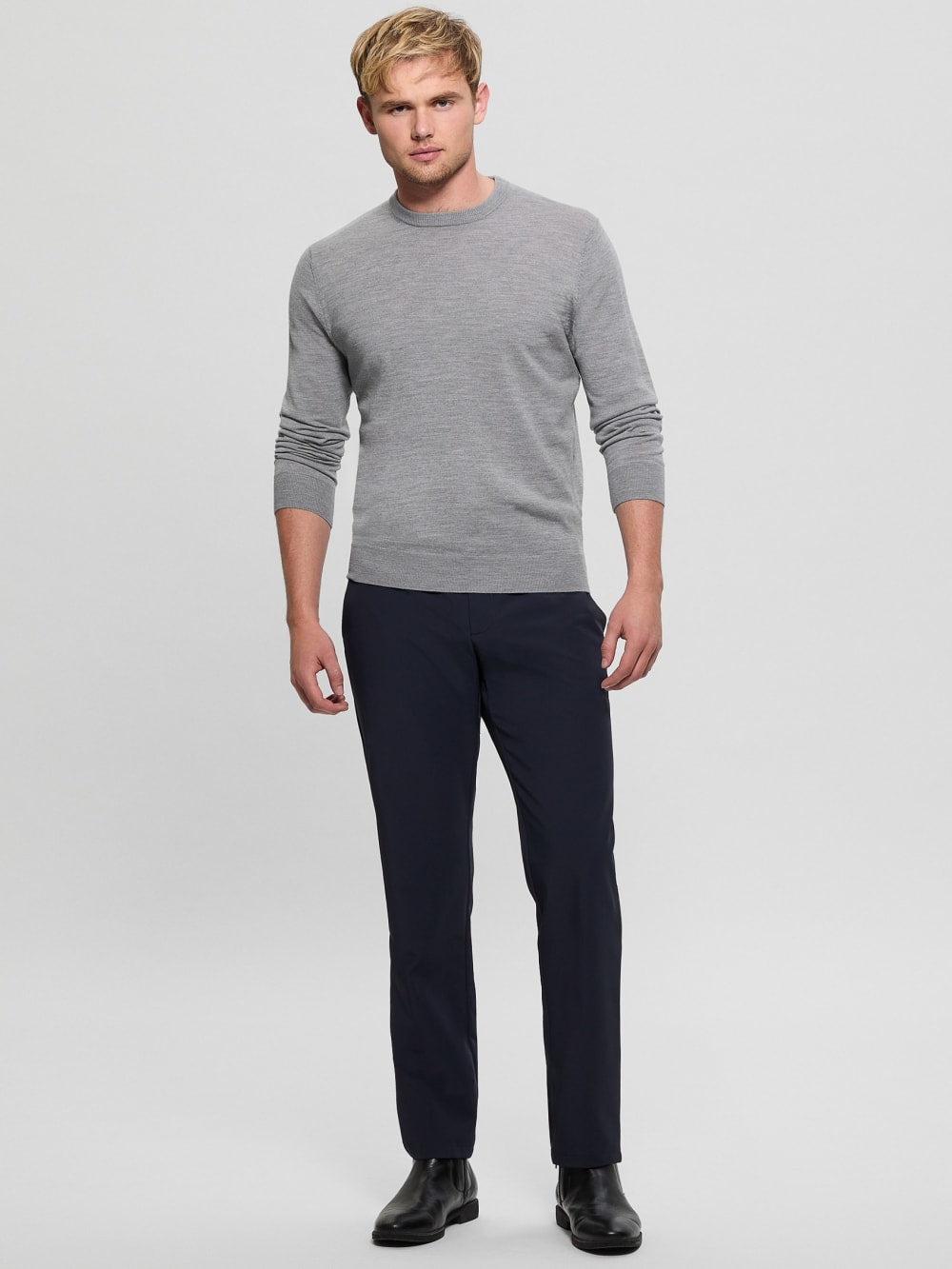 Fred Crewneck Wool Sweater - Guess