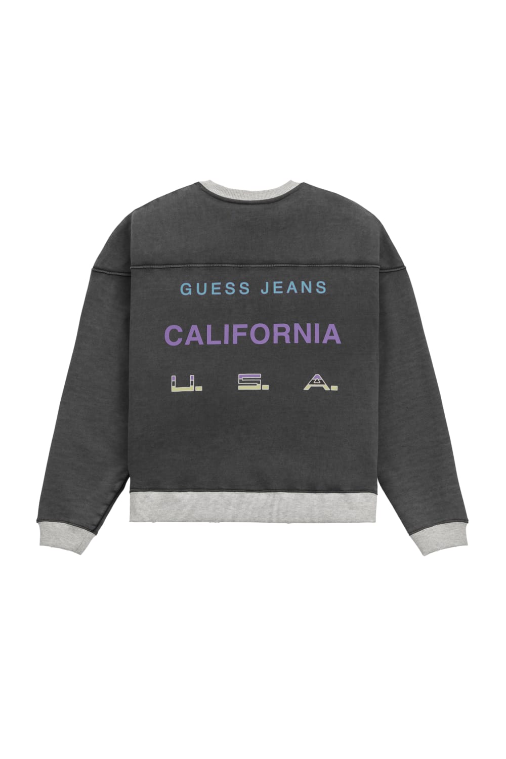 aged triangle crewneck - Guess