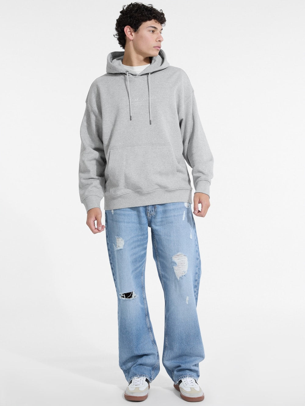 Embroidered Logo Hoodie - Guess