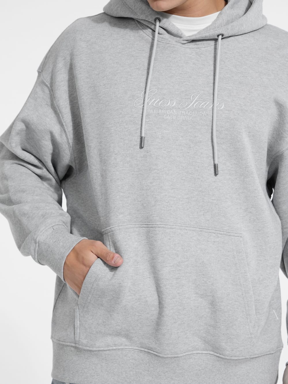 Embroidered Logo Hoodie - Guess