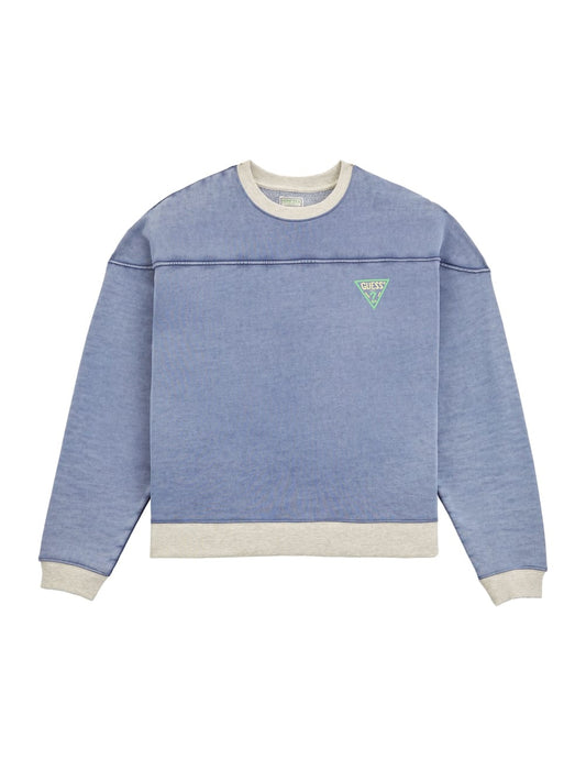 aged triangle crewneck - Guess