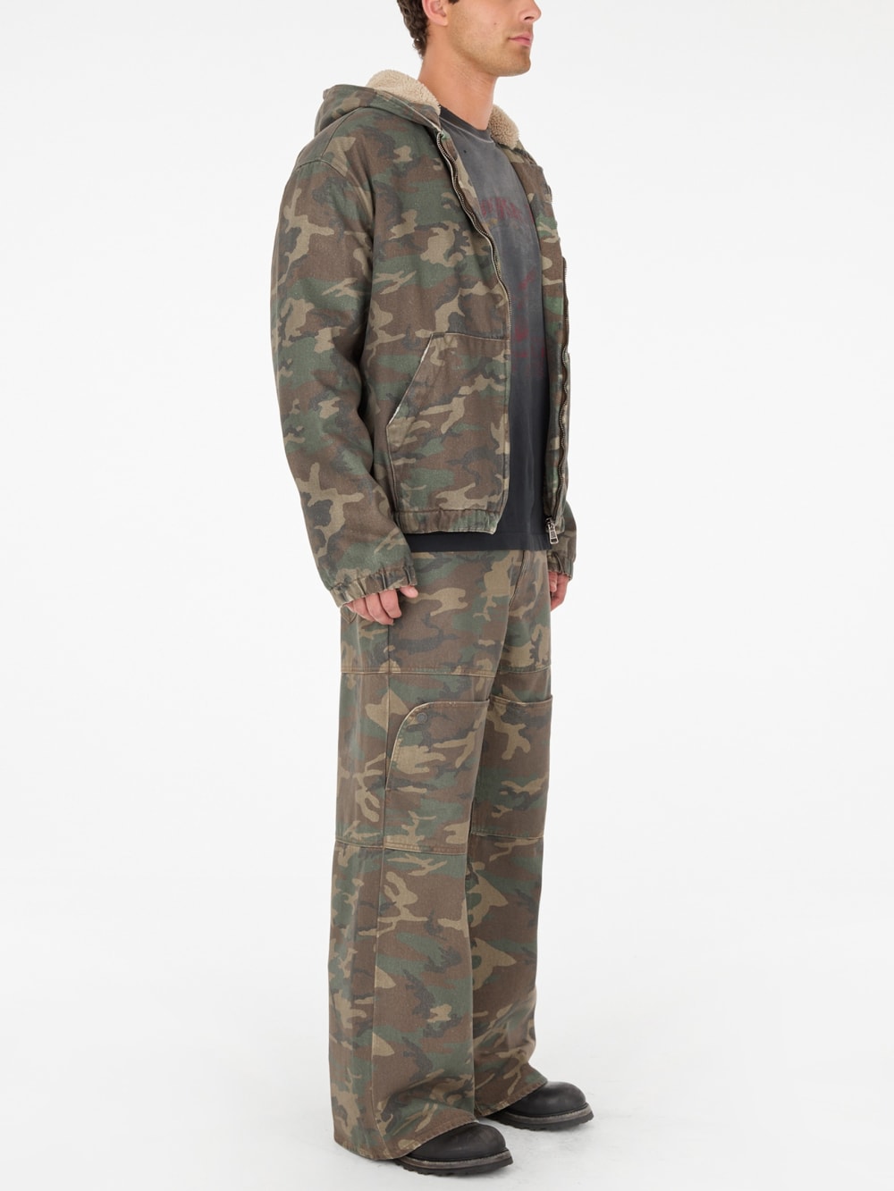 camo hoodie - Guess