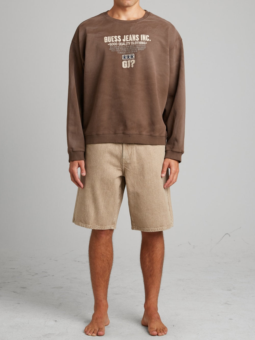 Script Logo Crewneck Sweatshirt - Guess