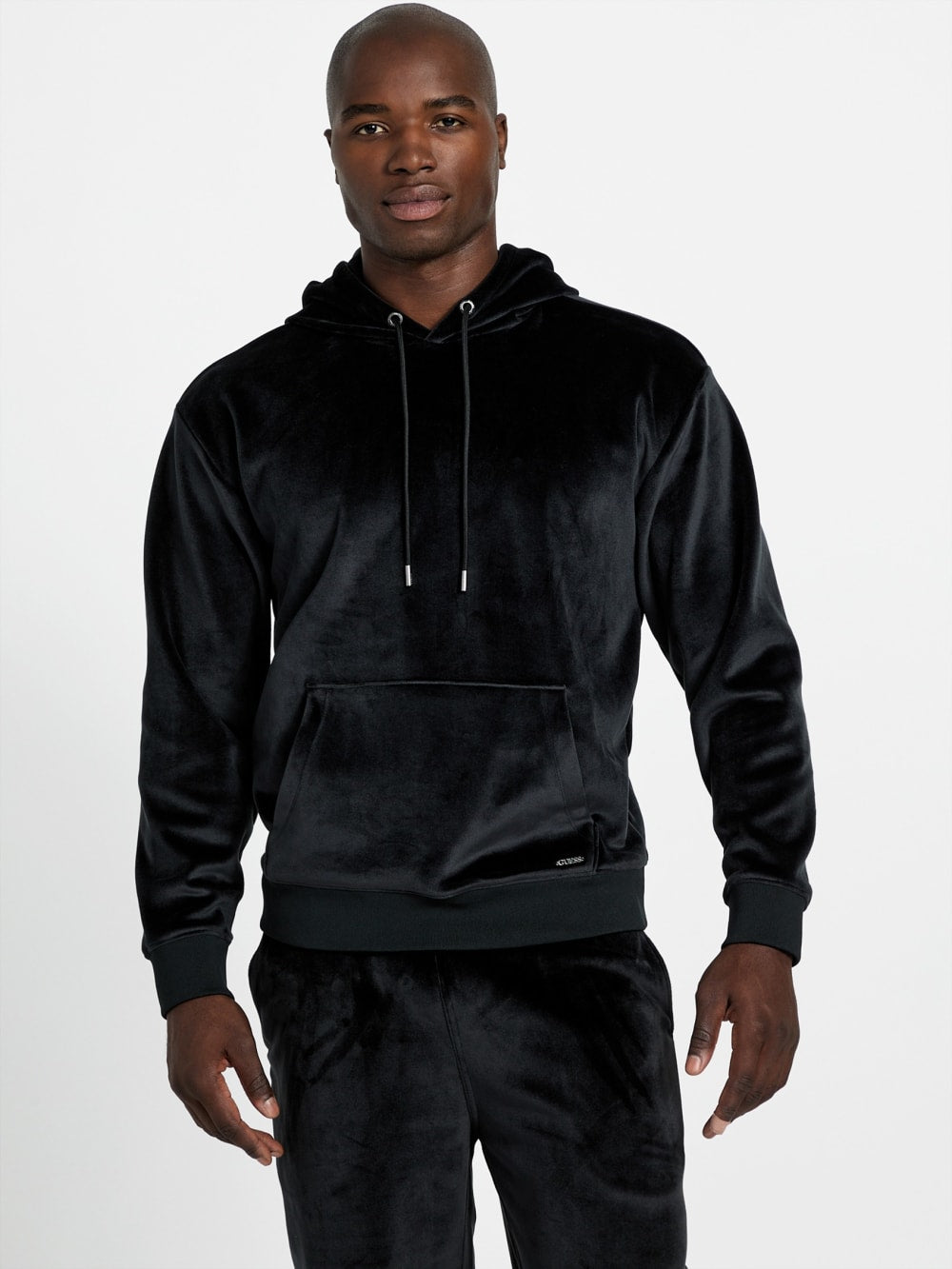 Bonded Velvet Hoodie - Guess