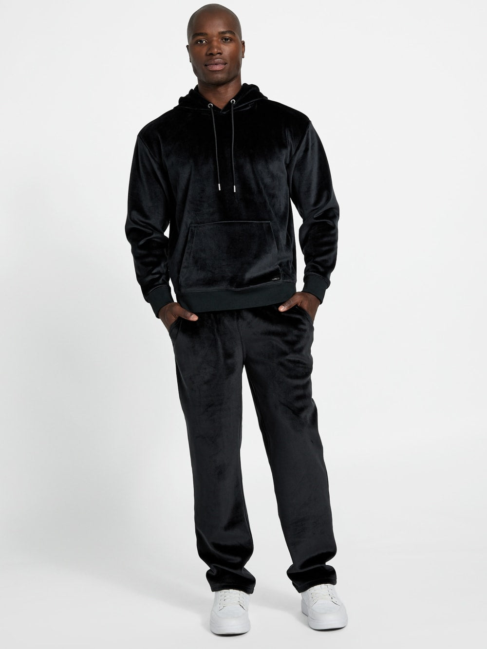 Bonded Velvet Hoodie - Guess