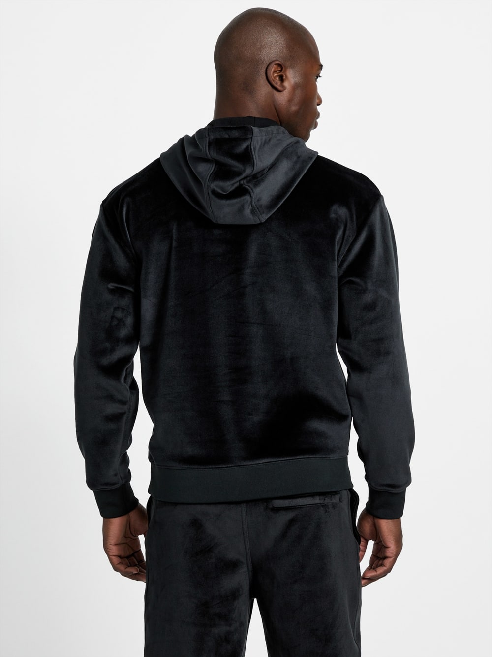 Bonded Velvet Hoodie - Guess