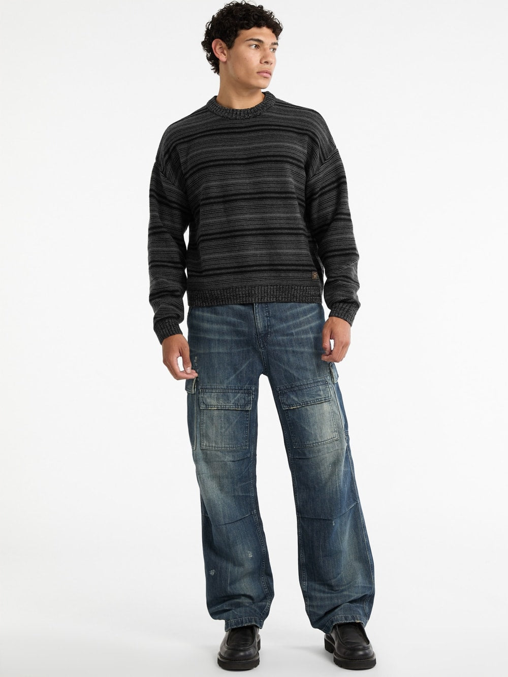 GUESS Originals Boxy Stripe Sweater - Guess