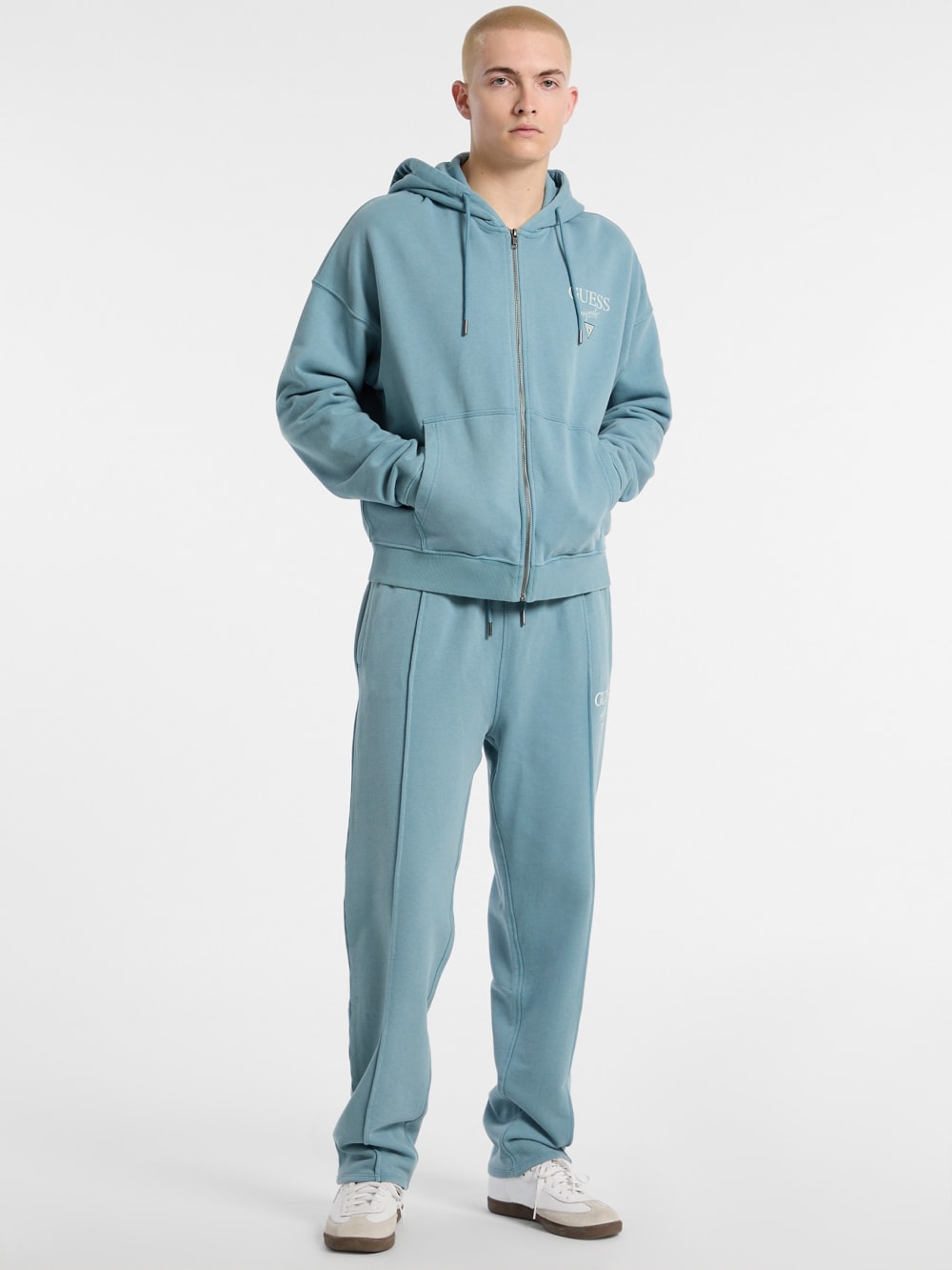 GUESS Originals Garment Dyed Zip-Up Hoodie - Guess