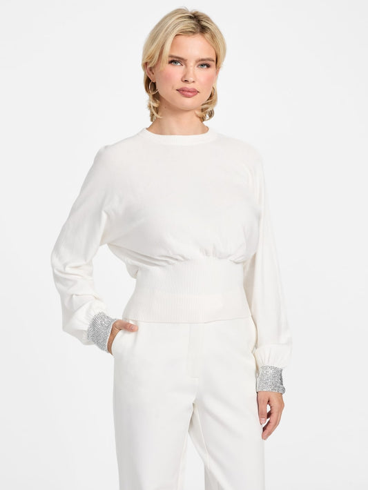 Eco Posa Bling Cuff Sweater - Guess