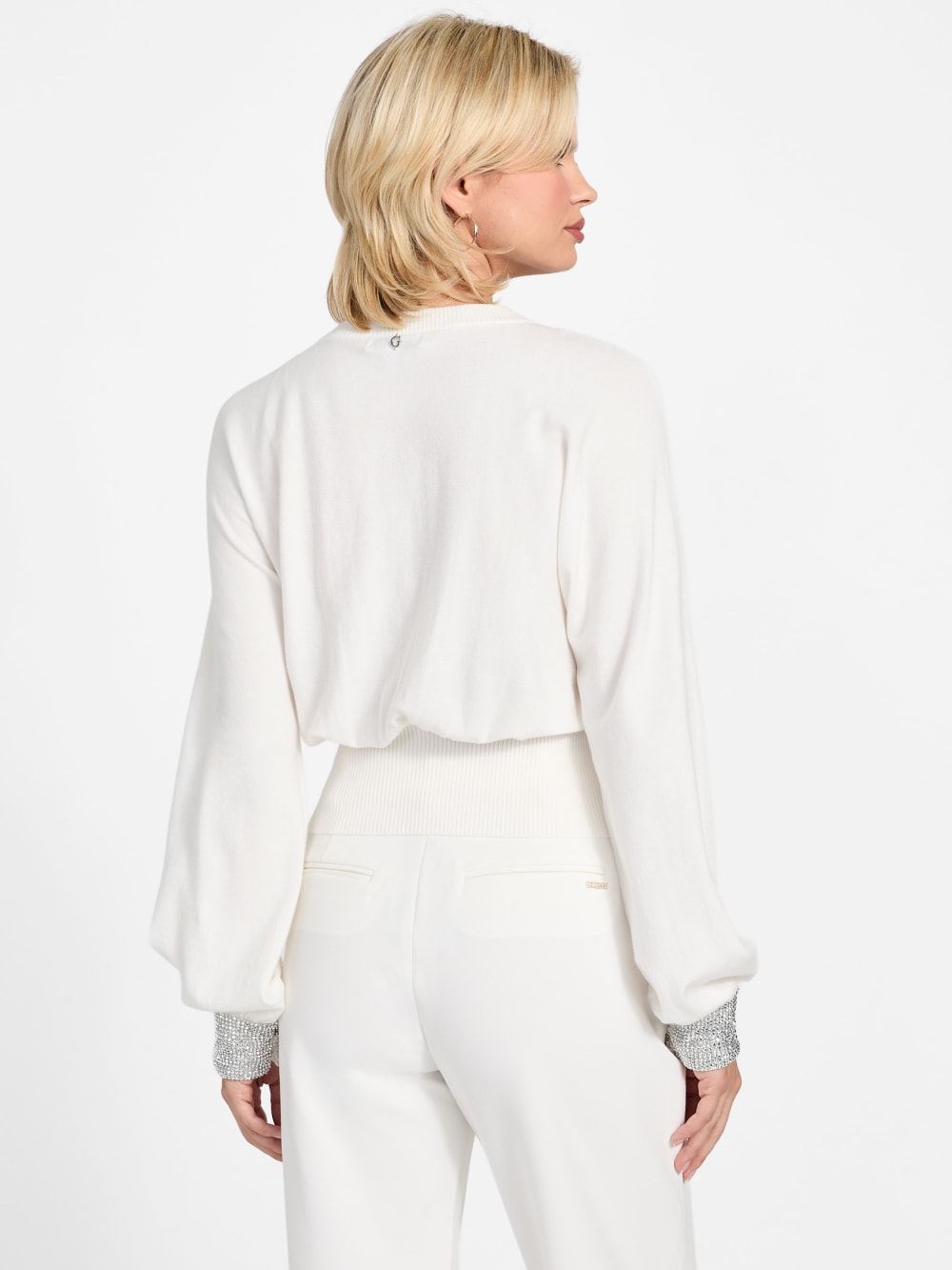 Eco Posa Bling Cuff Sweater - Guess