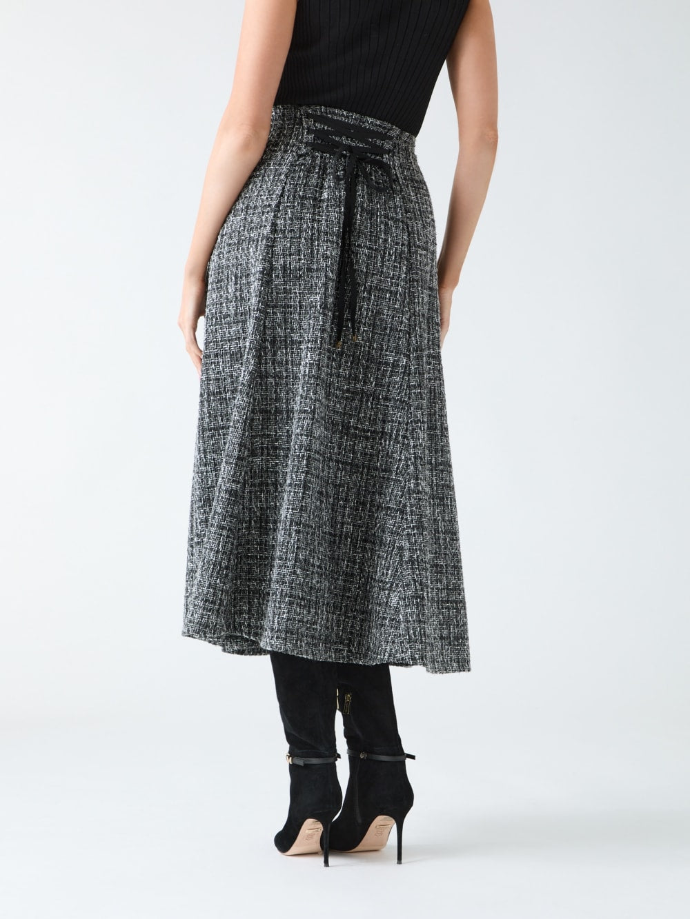 Gea Sparkle Boucle Midi Skirt - Guess