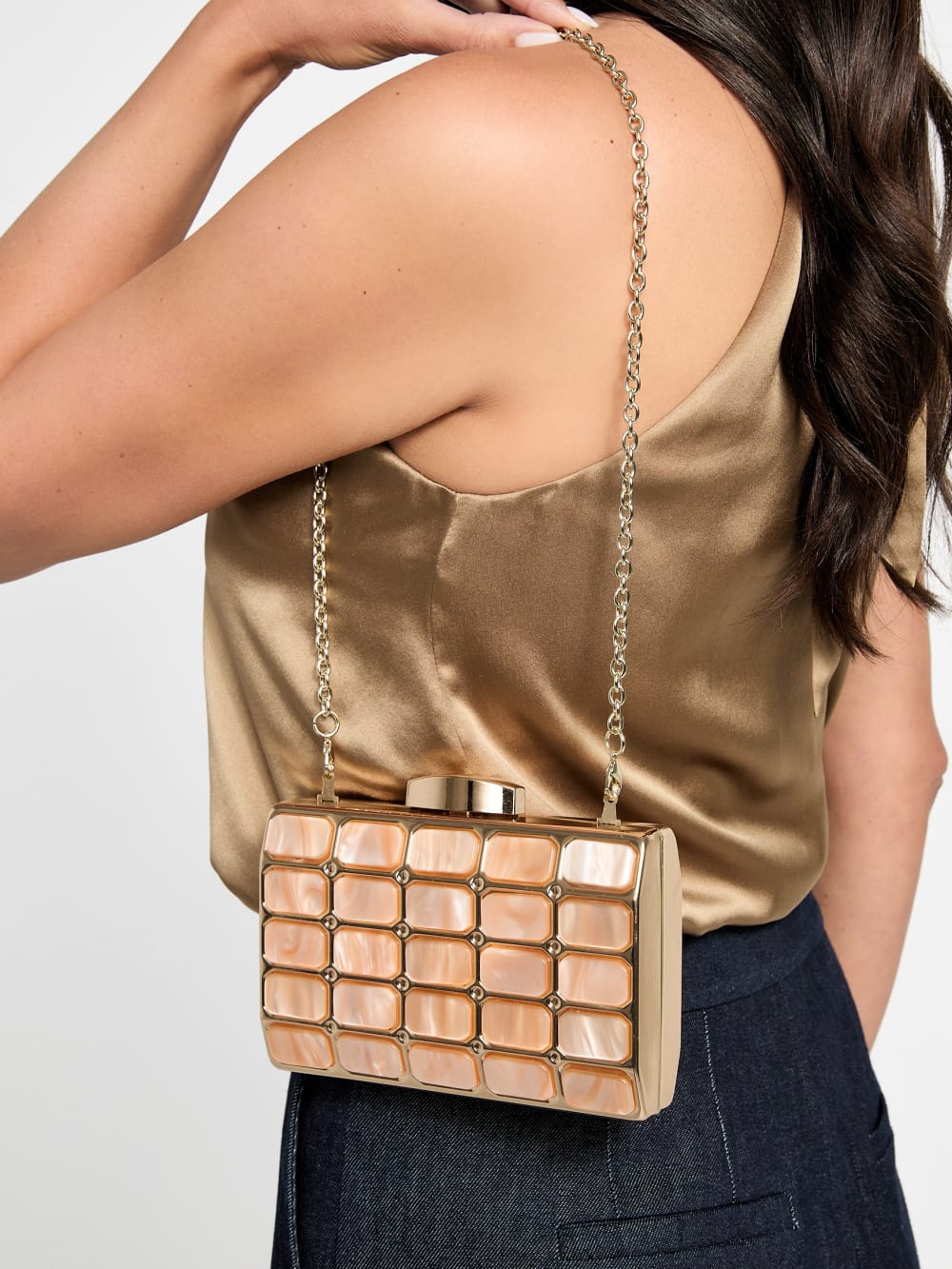 Emma Lucite Clutch - Guess