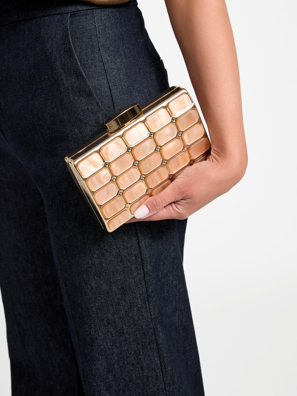 Emma Lucite Clutch - Guess
