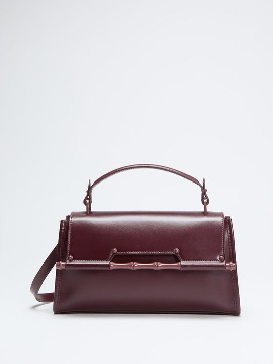 Iris Bamboo Leather Satchel - Guess