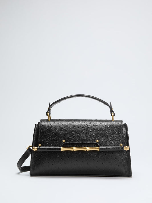 Iris Bamboo Mini Leather Satchel - Guess