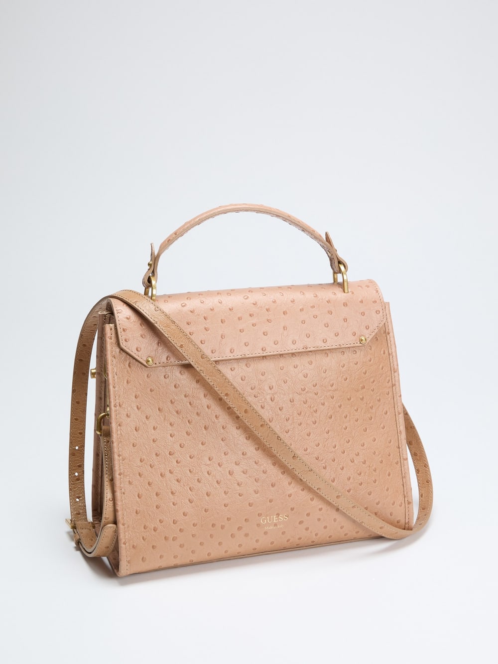 Iris Large Leather Satchel - Guess