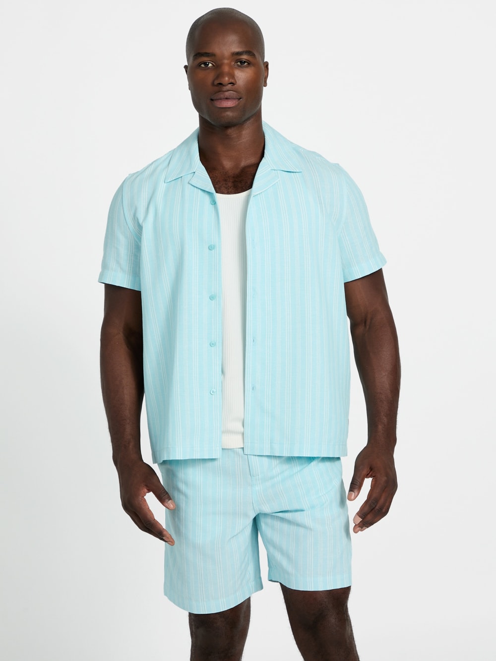 Linen-blend shirt - Guess
