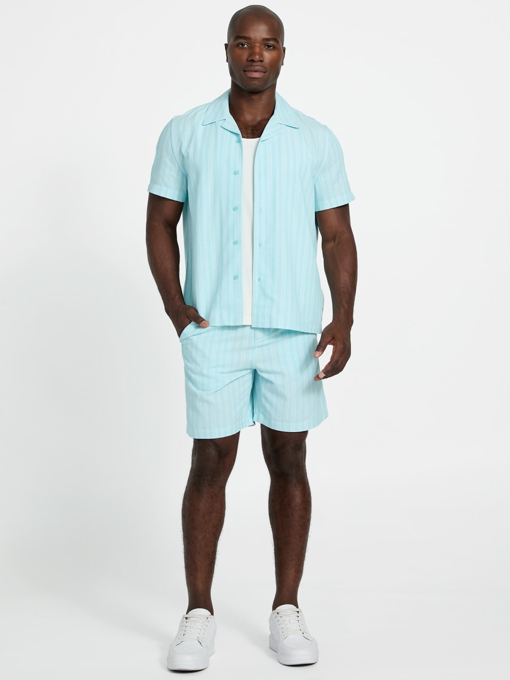 Linen-blend shirt - Guess