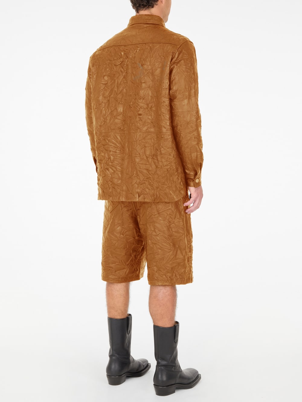 crinkle leather shirt - Guess