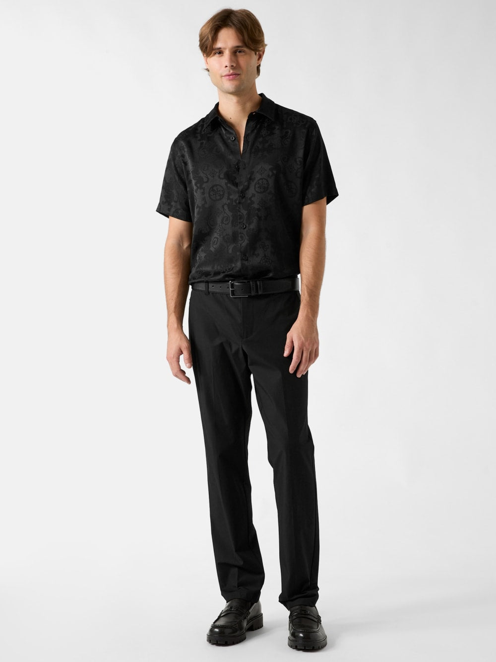 Lion Peony Jacquard Shirt - Guess