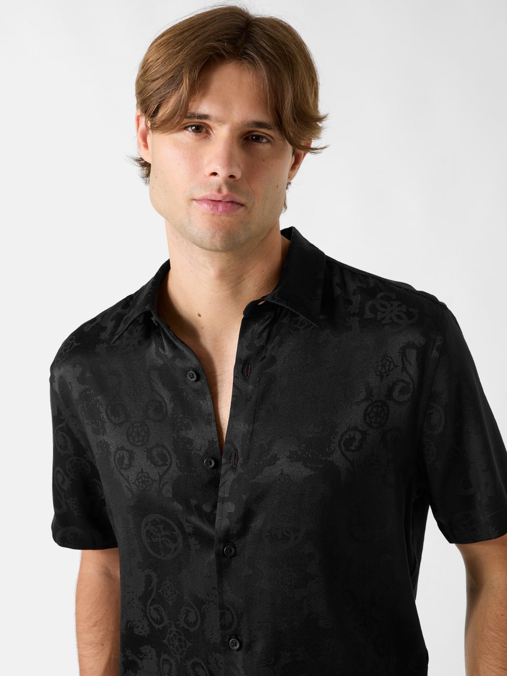 Lion Peony Jacquard Shirt - Guess
