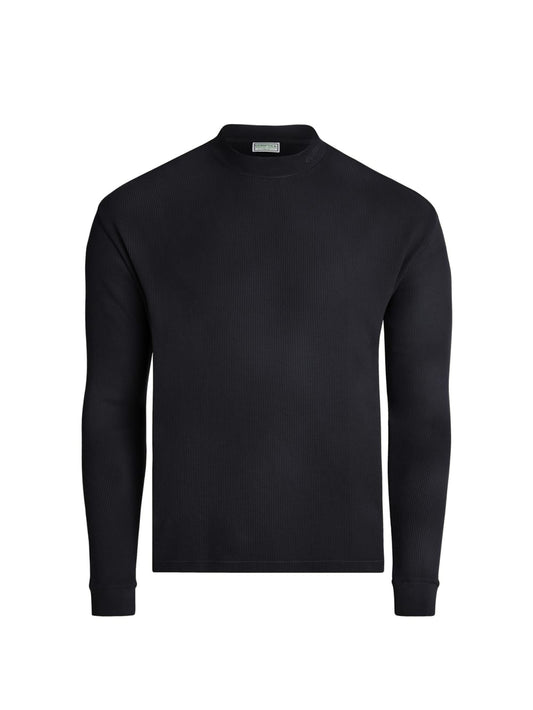 long-sleeve waffle mockneck - Guess
