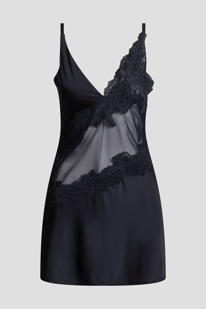 NATORI Gisele Mesh Applique Chemise