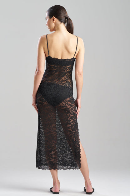 NATORI Peony Allover Lace Slip Dress