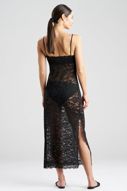 NATORI Peony Allover Lace Slip Dress