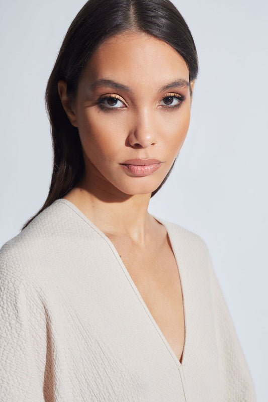 NATORI Buy Onsen Cotton Kimono Top in Sand Dune Online