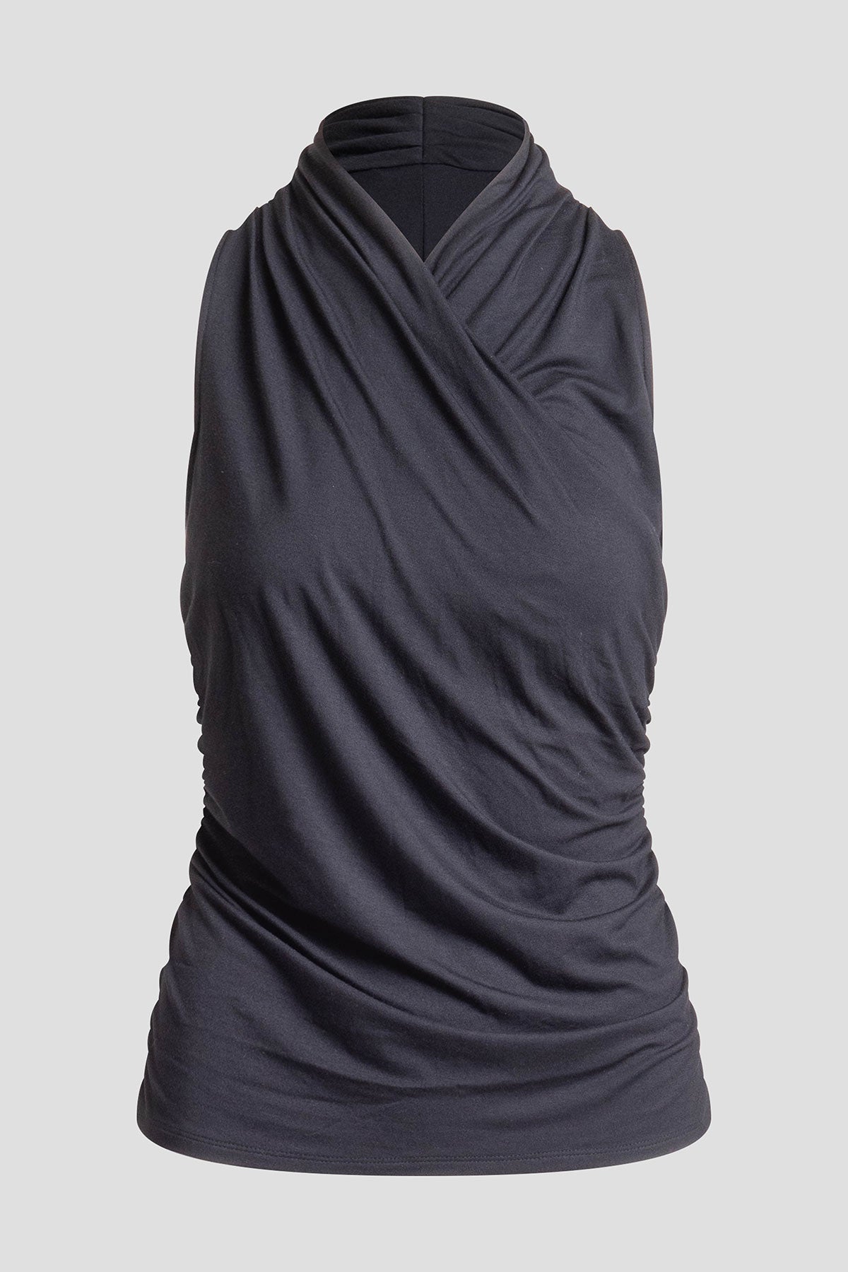 NATORI Feather Lightweight Knit Twist Neck Top