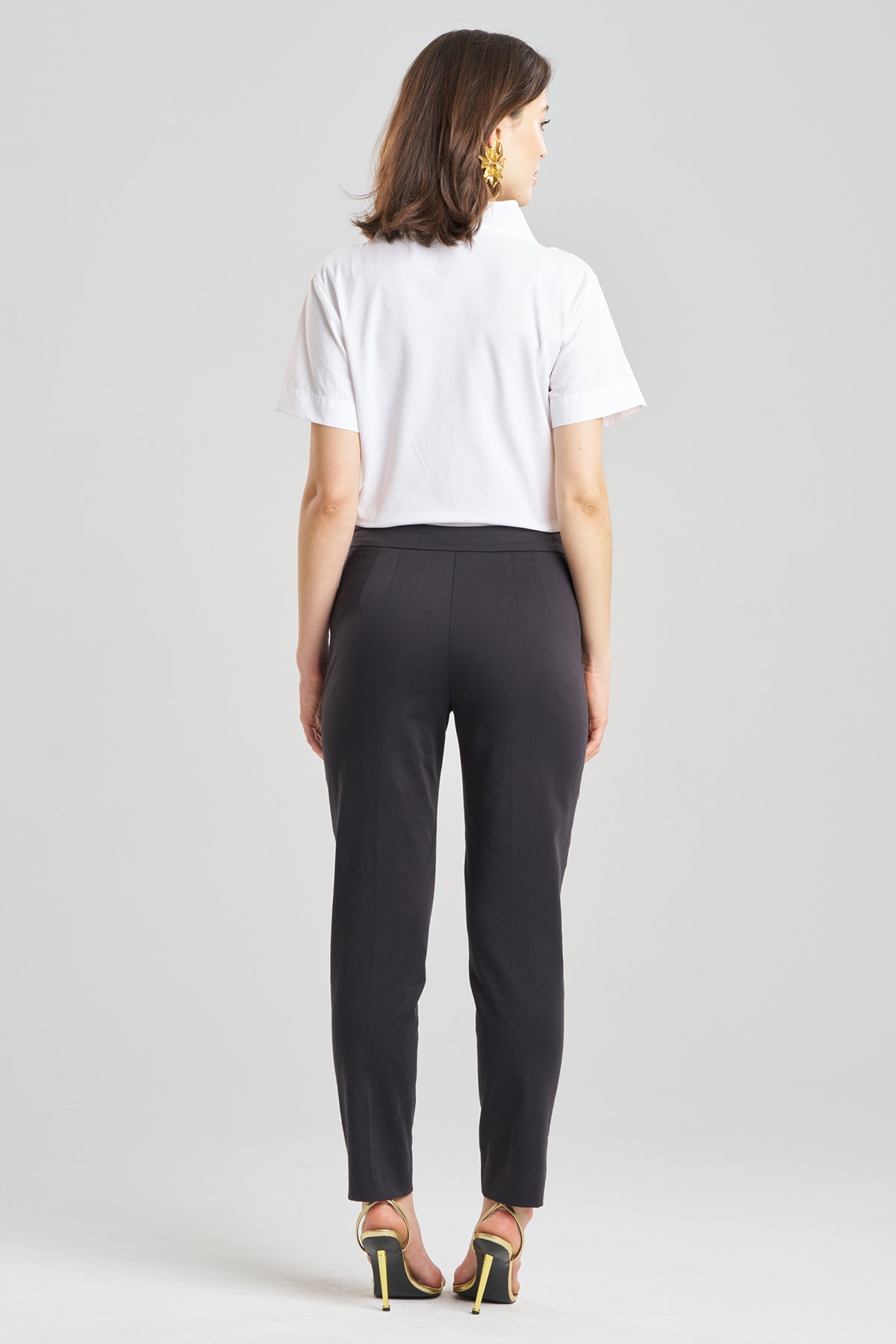 NATORI Buy Cotton Chino Pants in Black Online