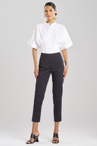 NATORI Buy Cotton Chino Pants in Black Online