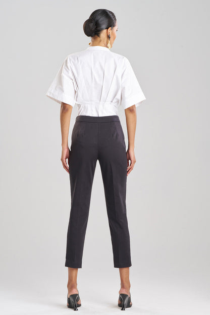 NATORI Buy Cotton Chino Pants in Black Online