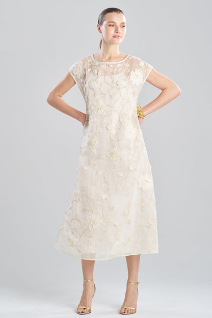 NATORI Couture Piña Embellished Dress