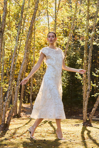 NATORI Couture Piña Embellished Dress