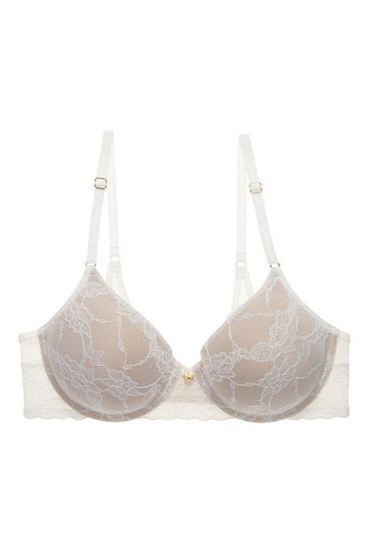 NATORI Buy Bliss Allure Contour Underwire Bra in White/Café Online