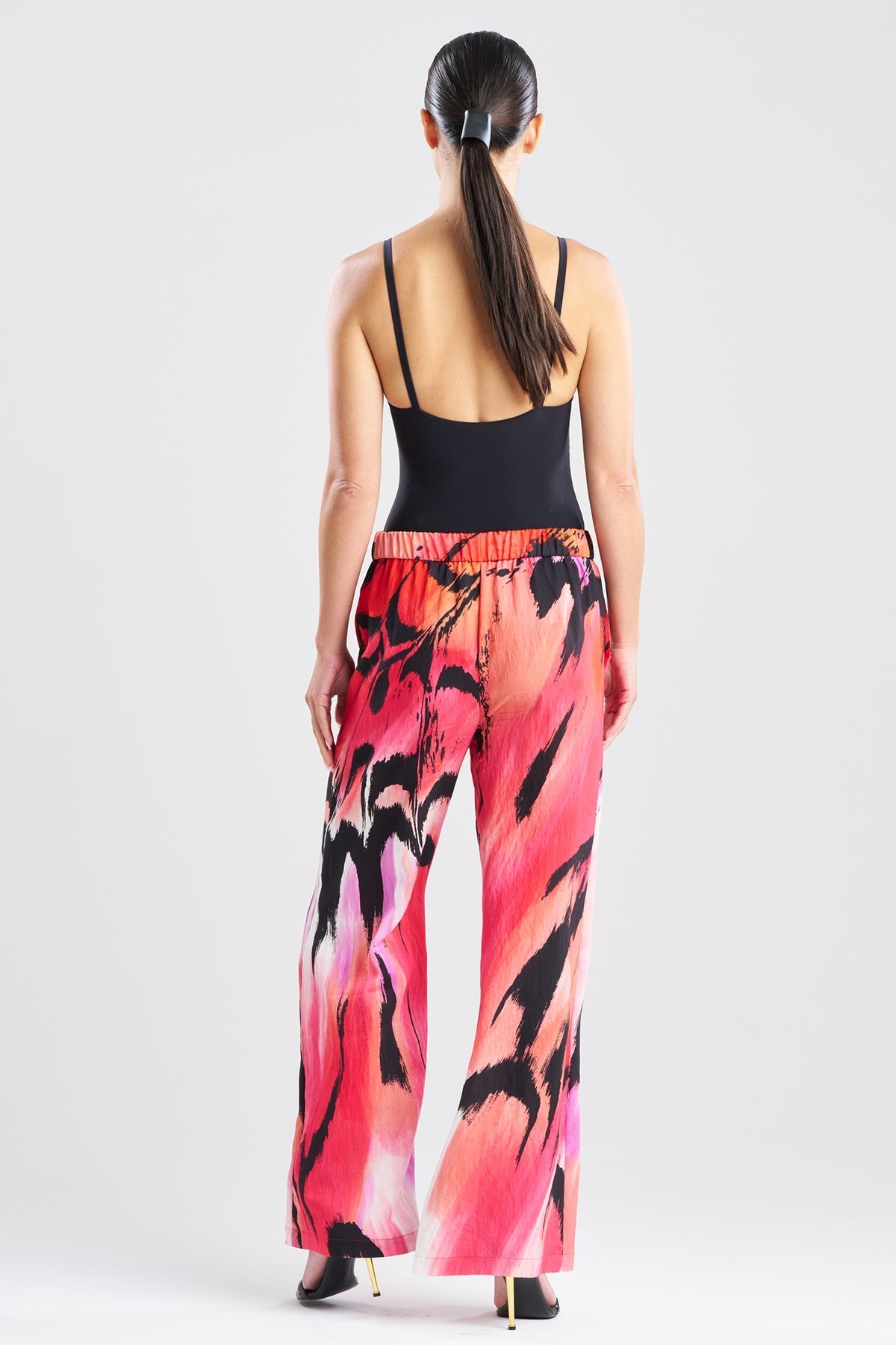 NATORI Butterfly Linen Blend Pants