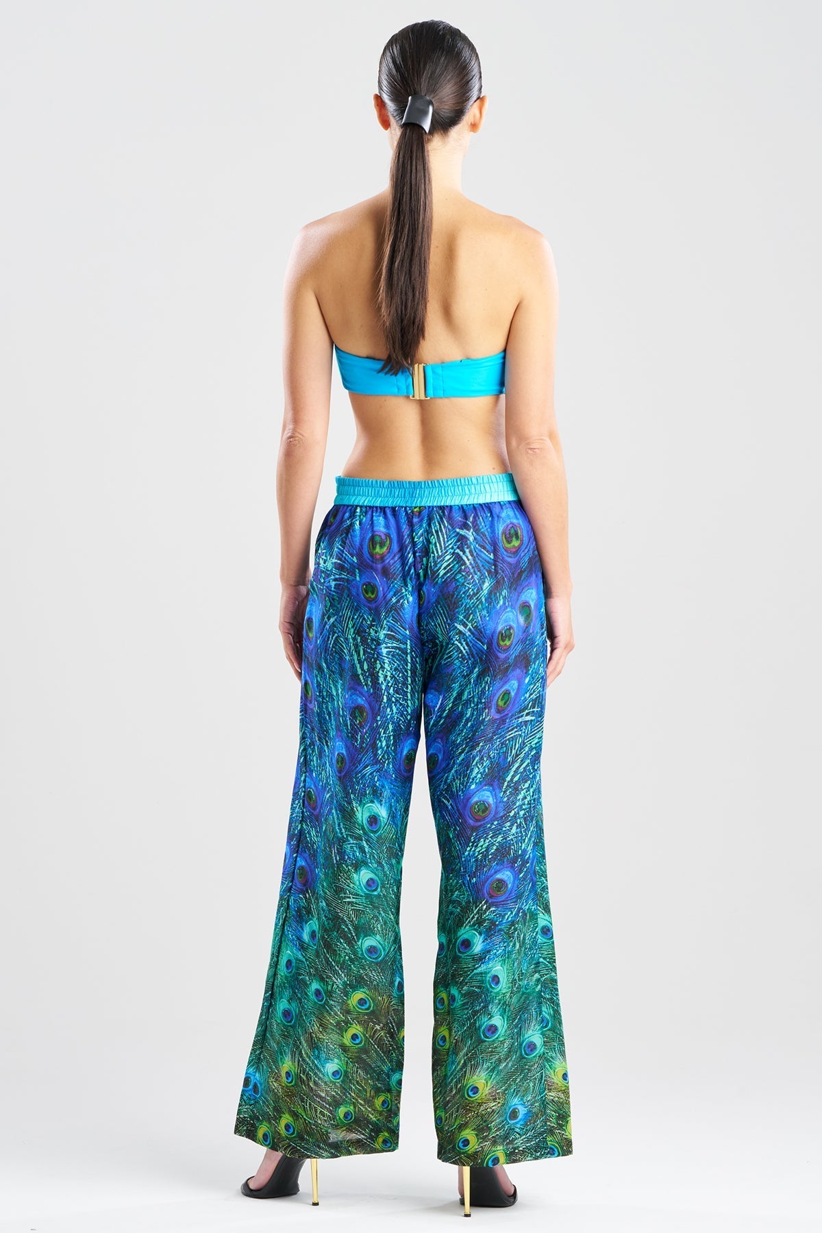 NATORI Peacock Cotton Voile Pants