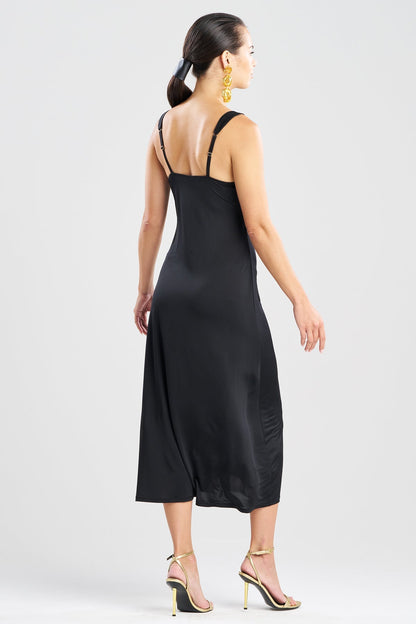 NATORI Solid Jersey Maxi Dress