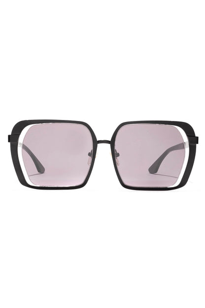 NATORI Kintsu Metal Rectangle Sunglasses