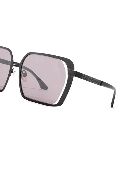 NATORI Kintsu Metal Rectangle Sunglasses