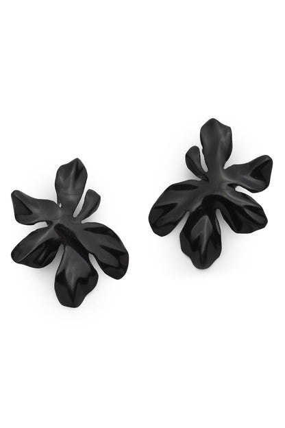 NATORI Peony Buffalo Horn Earrings