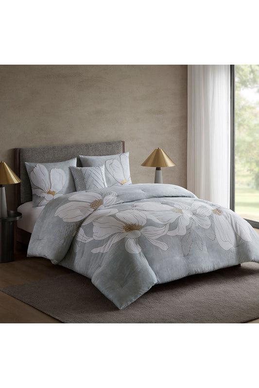 NATORI Dreamscape Embroidered 4 Piece Comforter Mini Set