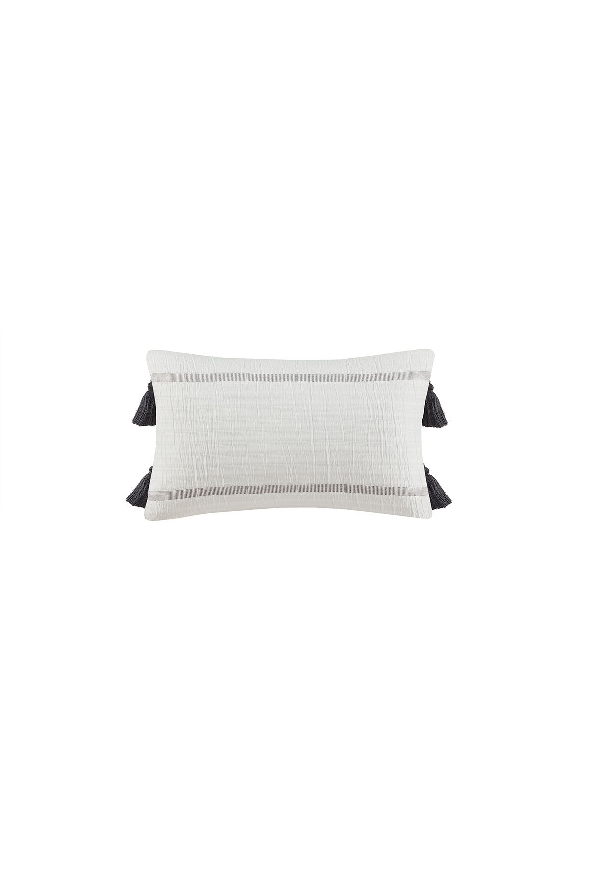 NATORI Buy Naru 4 Piece Jacquard Stripe Comforter Mini Set in Ivory/Gray Online
