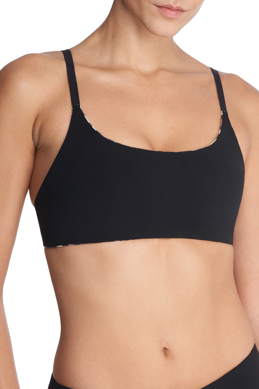 NATORI Buy Riviera Reversible Bikini Top in Luxe Leopard/Black Online