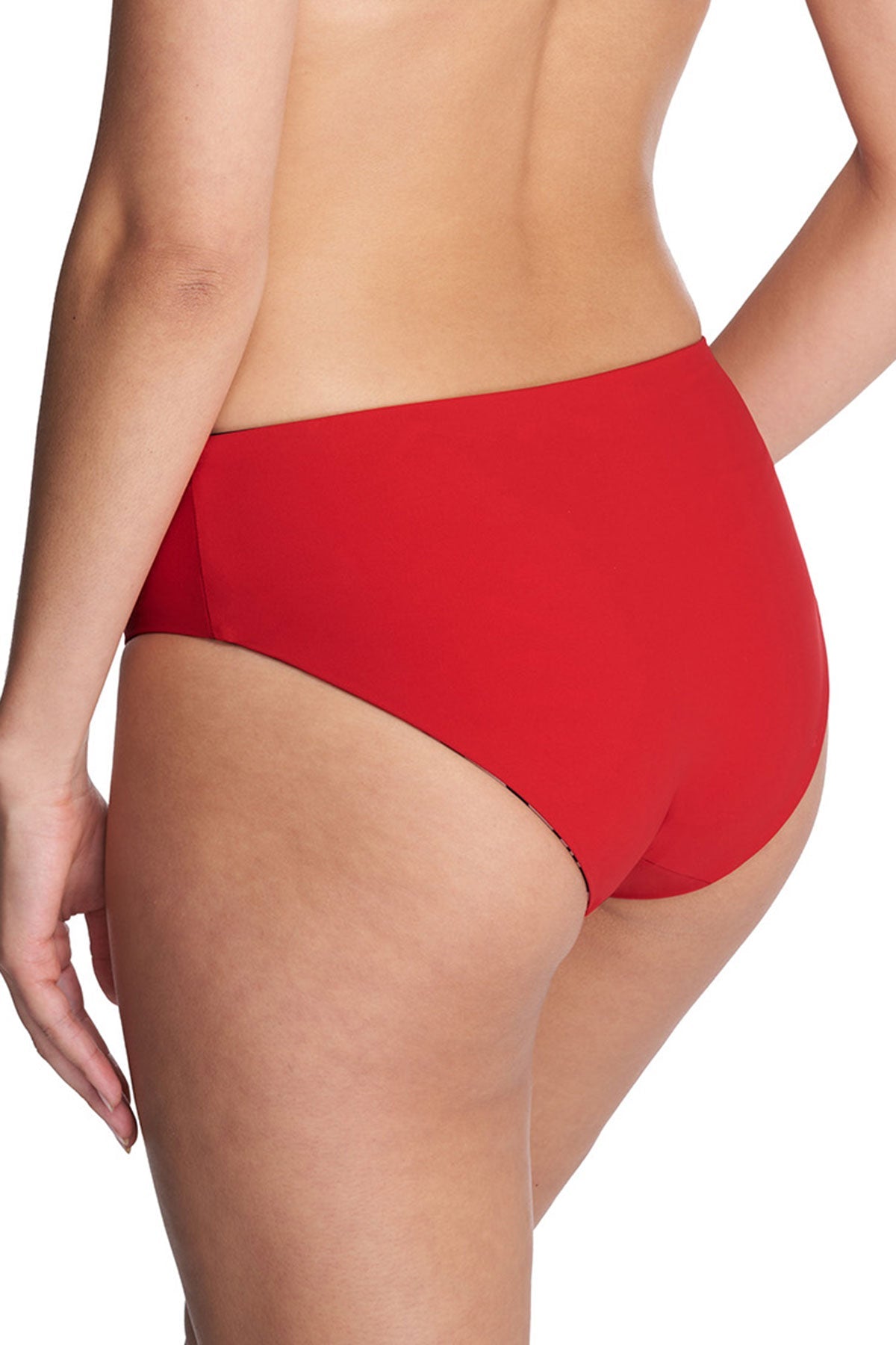 NATORI Buy Riviera Reversible Bikini Bottom in Camel Zebra/Poinsettia Online
