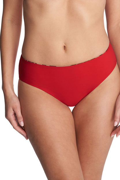 NATORI Buy Riviera Reversible Bikini Bottom in Camel Zebra/Poinsettia Online