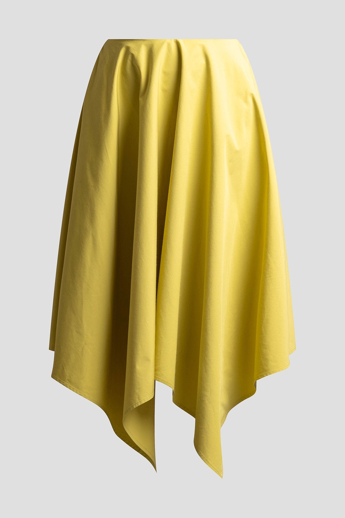 NATORI Tech Cotton Taffeta Handkerchief Hem Skirt