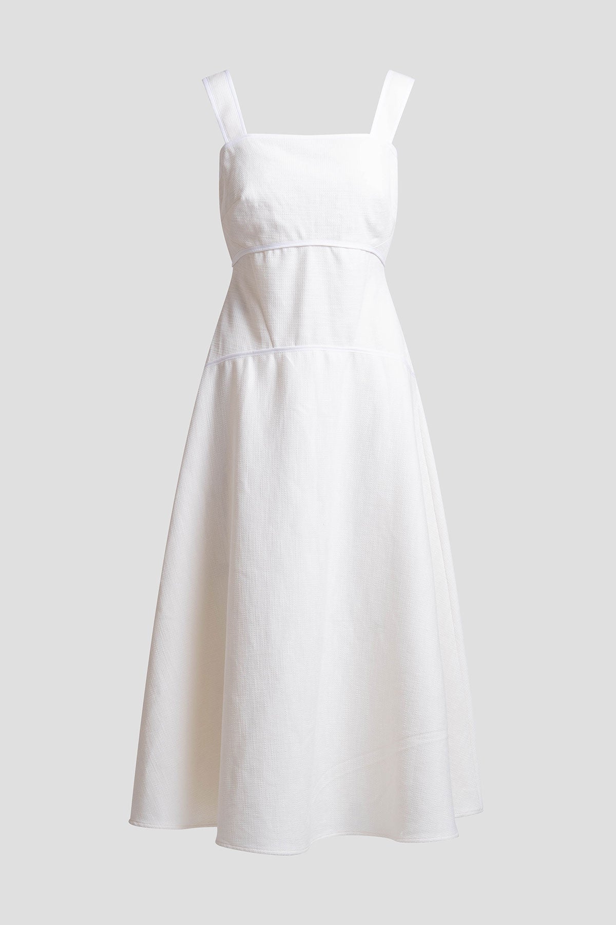 NATORI Stretch Basketweave Cotton Sundress